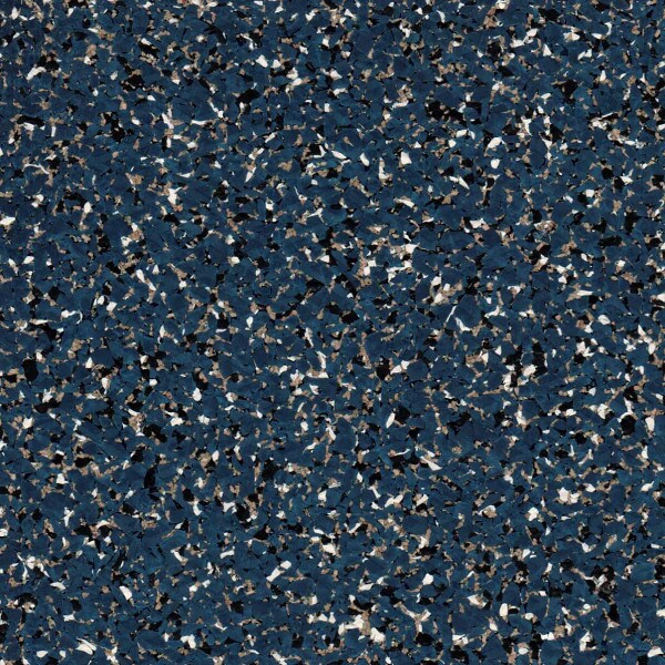 Blue rubber cork flooring